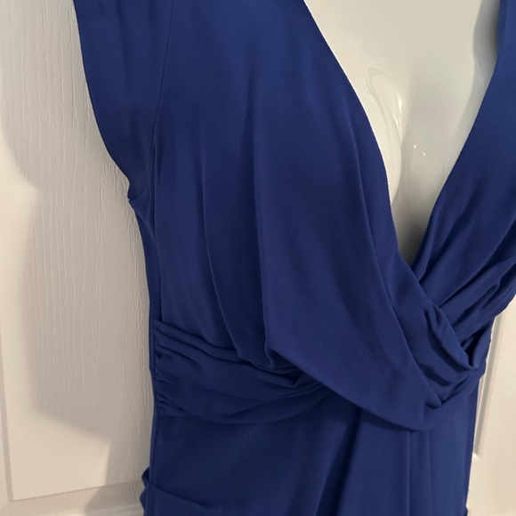 STUNNING Nicole Miller Royal Blue Super Flattering dress. Vintage. - Picture 11 of 12